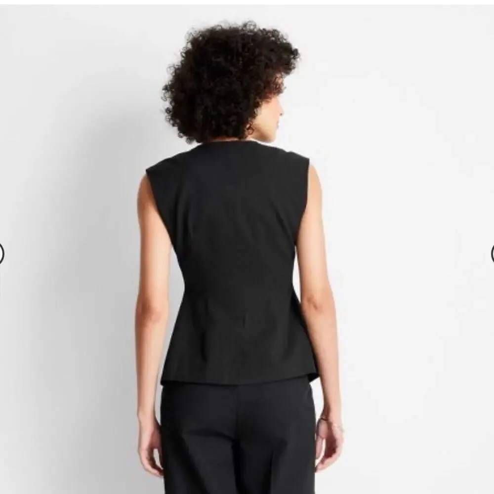 Elegant Black Women's Vest - Picture 3 of 12